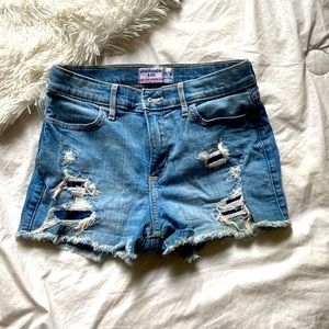 abercrombie girls jean shorts